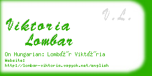 viktoria lombar business card